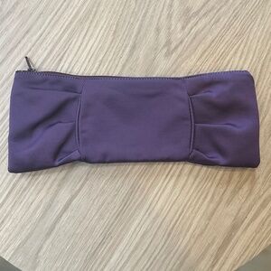 Brontibay Paris - Deep Purple Satin Bow Clutch Purse with Zip